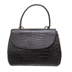 GUCCI Vintage Genuine Crocodile Leather Top Handle‎ Bag